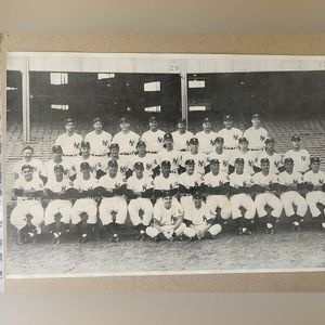 New York Yankees 1951 World Champions Team Photo Mickey Mantle Joe Dimaggio